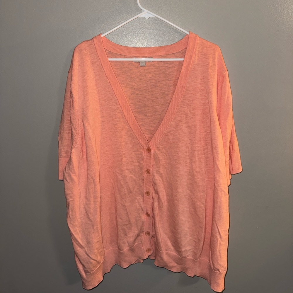Women’s Woman Within Button Down V-Neck Top